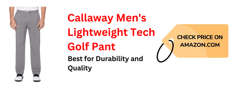 Callaway Men's Lightweight Tech Golf Pant