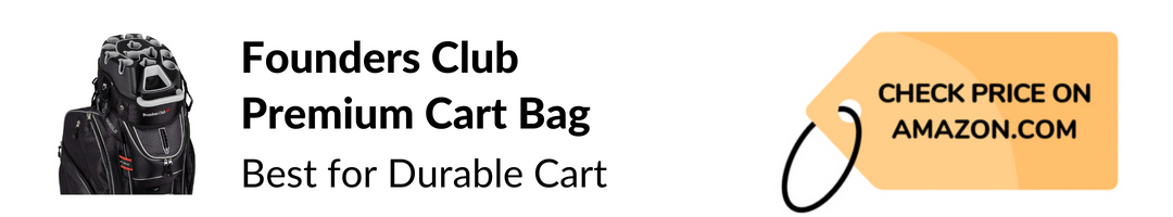 Founders Club Premium Cart Bag Best for lightweight, durable cart bag seekers