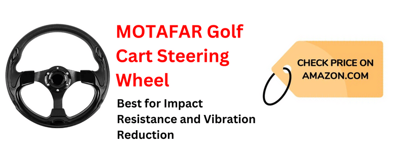 MOTAFAR Golf Cart Steering Wheel