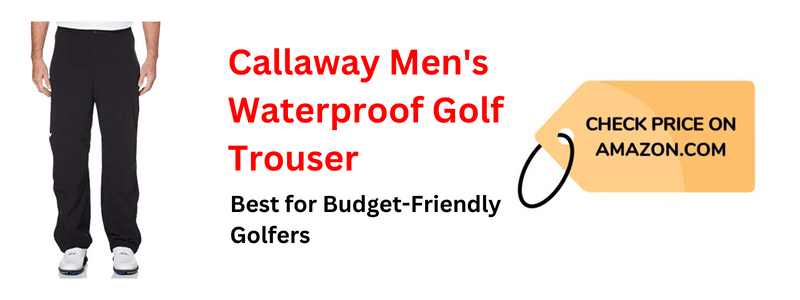 Callaway Men's Waterproof Golf Trouser