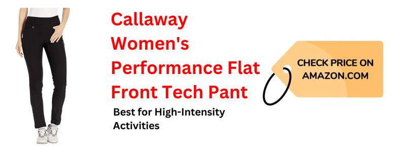 Callaway Women's Performance Flat Front Tech Pant