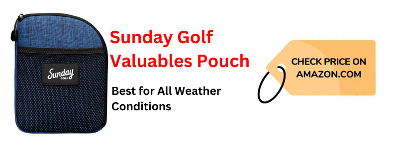 Sunday Golf Valuables Pouch
