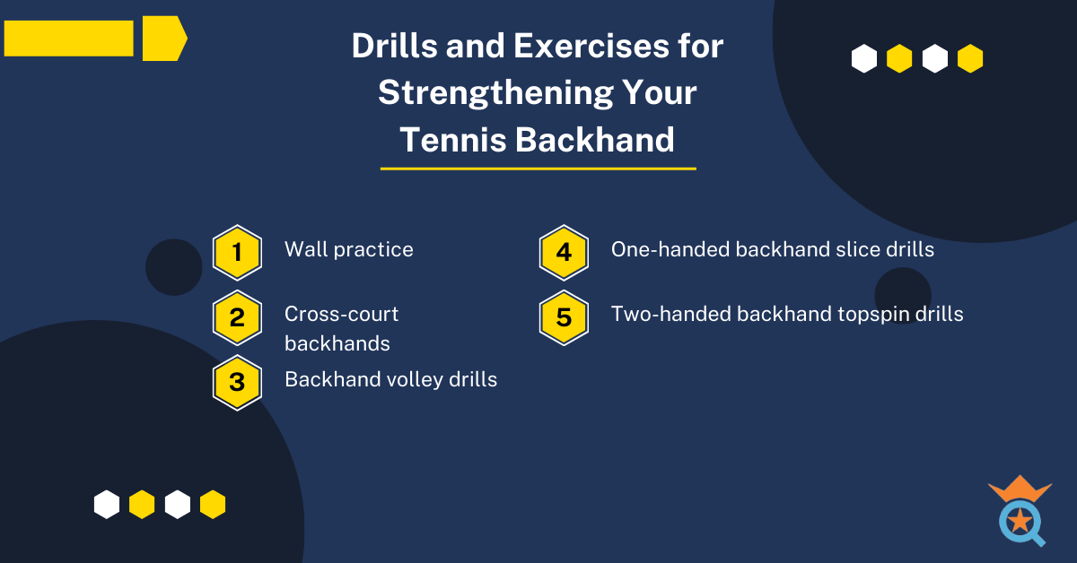 Drills and Exercises for Strengthening Your Tennis Backhand