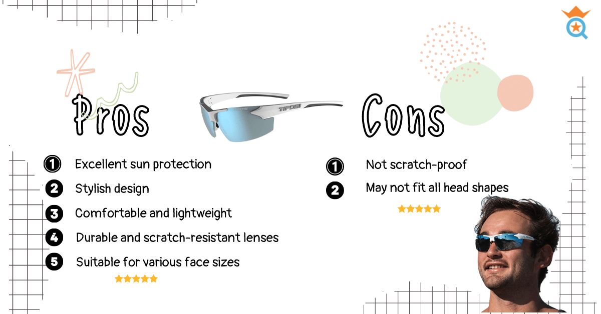 Tifosi Tennis Sunglasses pros and cons