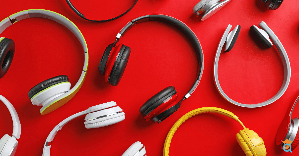 headphones in different colors