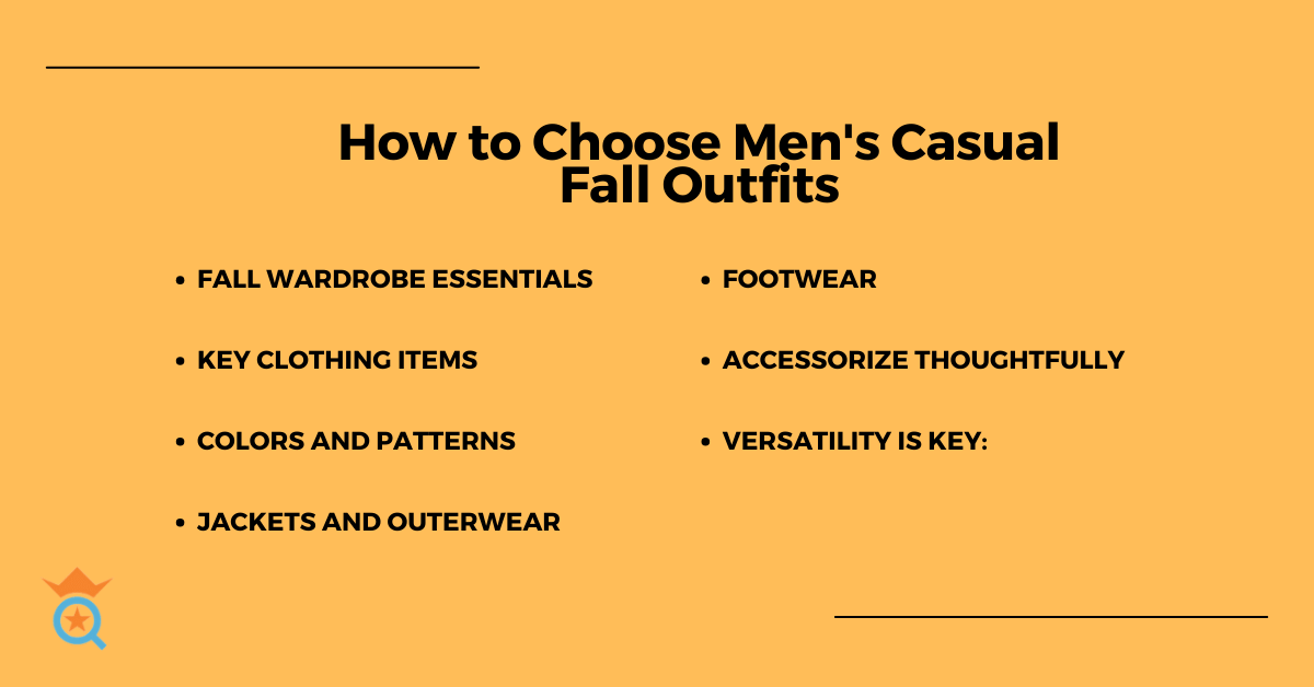How to Choose Men's Casual Fall Outfits