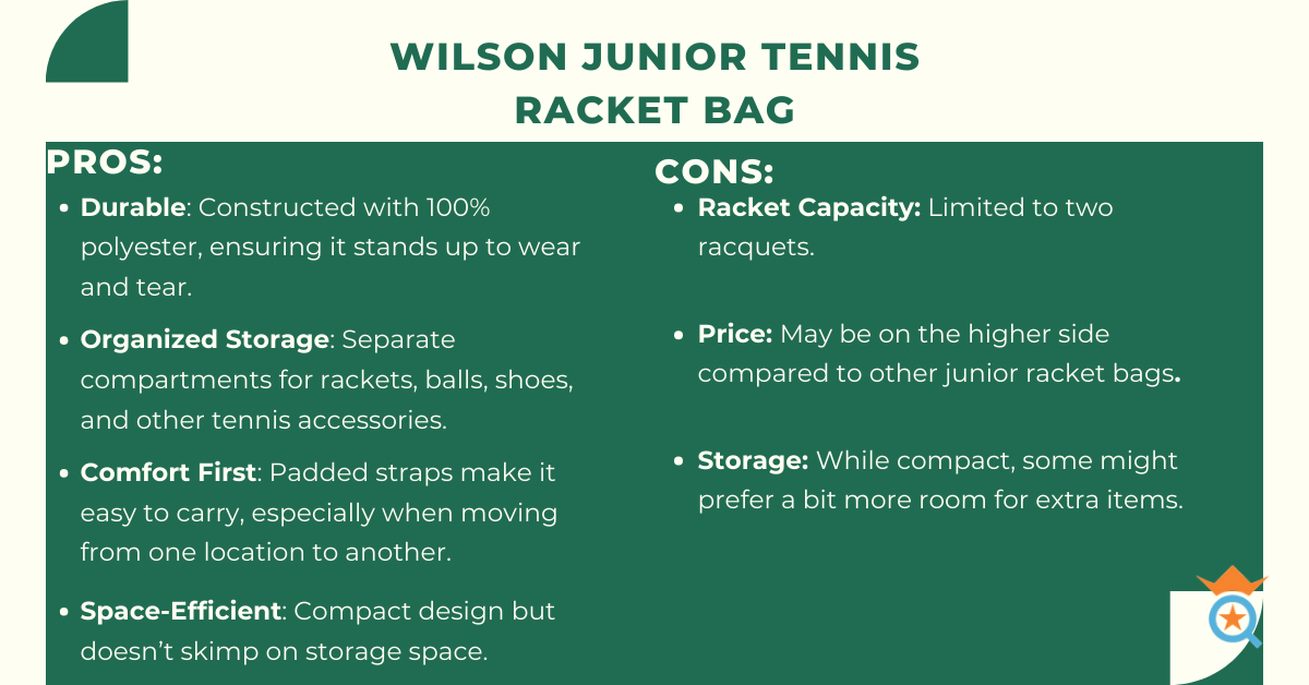 Wilson Junior Tennis Racket Bag 