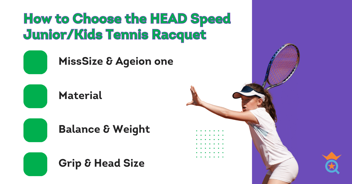 how to choose the head speed juniors/kids tennis racquet