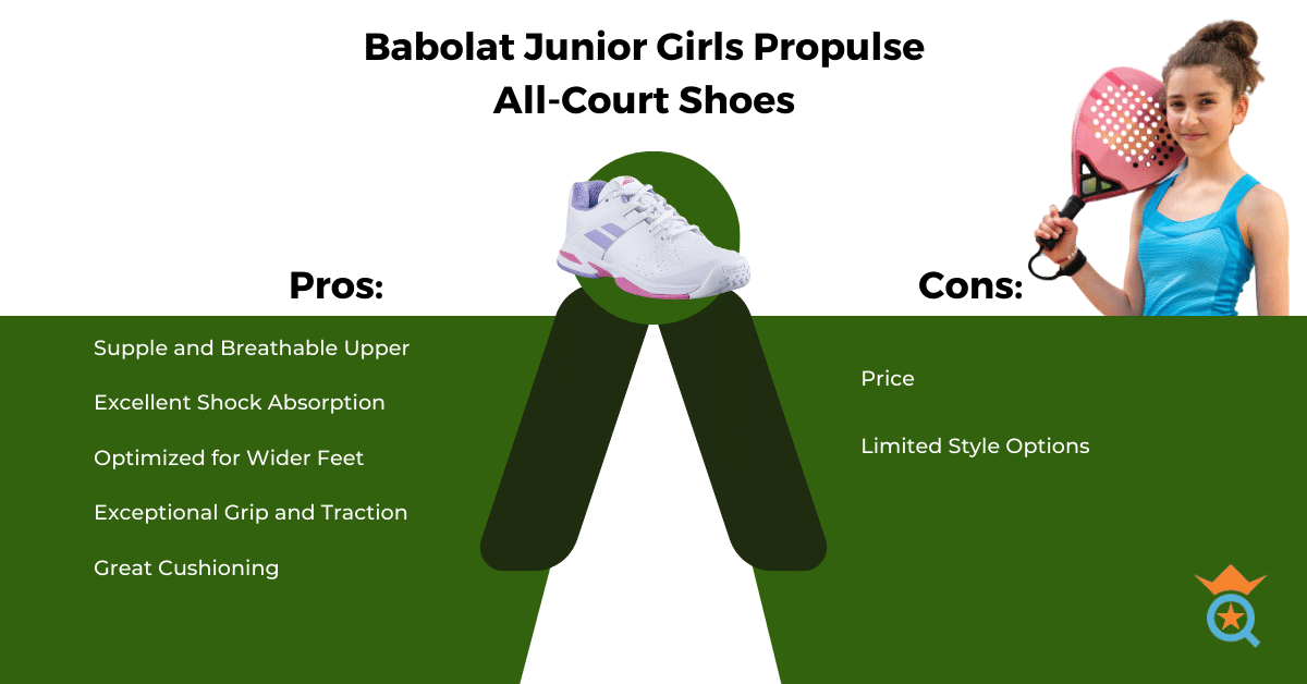 abolat Junior Girls Propulse All-Court  Shoes
